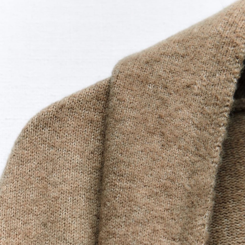 ZARA Women's Oversized Soft Knit Coat(Green marl , US S, M / EUR S, M) - Picture 8 of 11